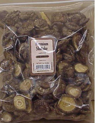 Premium Dried Whole Shiitake Caps - 8 Ounces