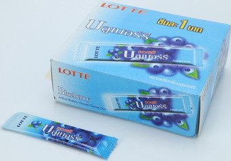 Lotte Stick Gum Blueberry 1