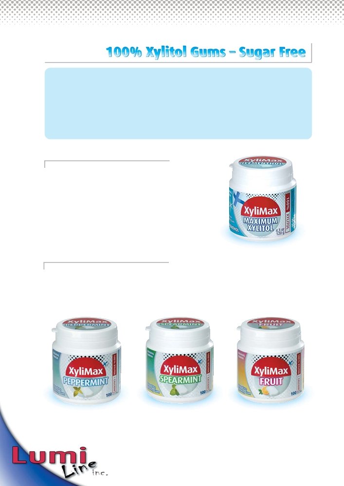 100% Xylitol Gums & Mints  Peppermint