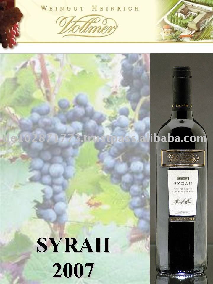 Syrah Classic 2007/2008 Argentinean Red Wine, German Quality Production