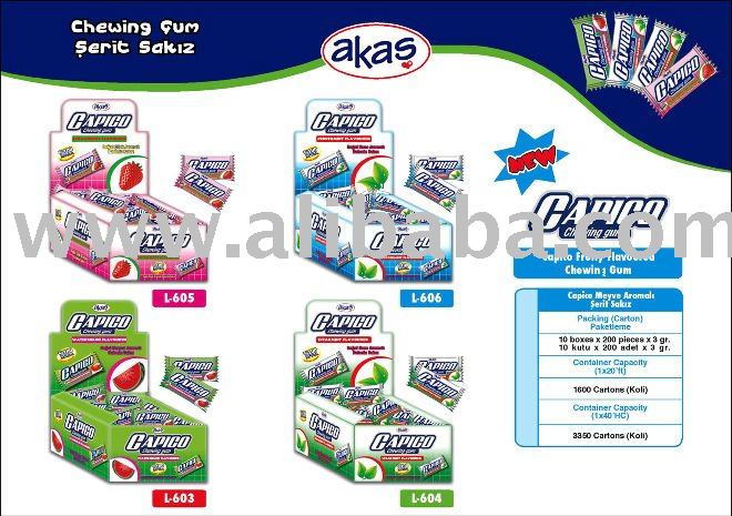 CAPICO FRUITY NATURAL CHEWING GUM