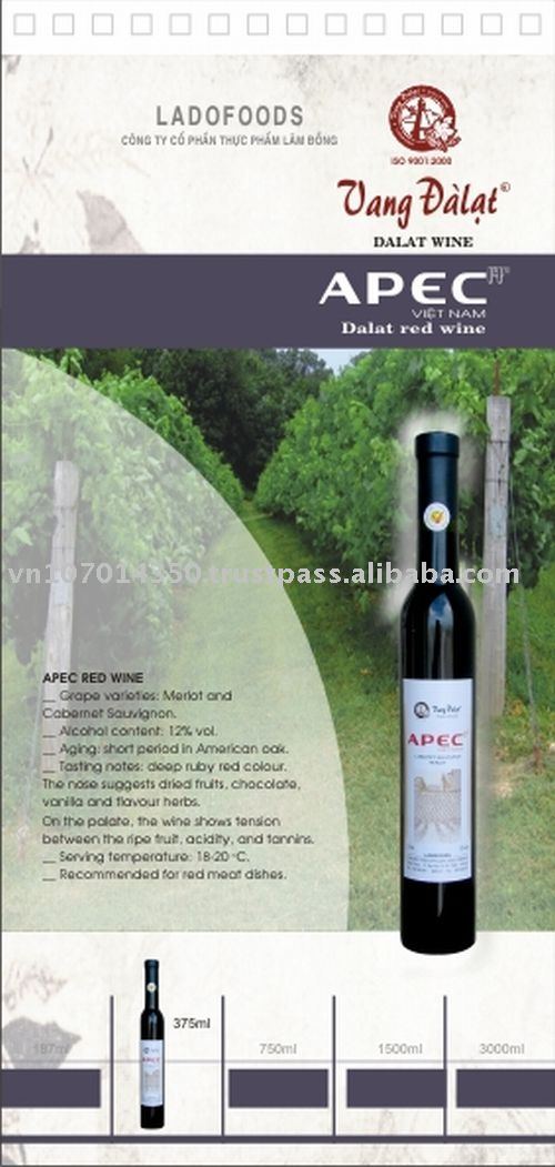APEC Dalat red wine