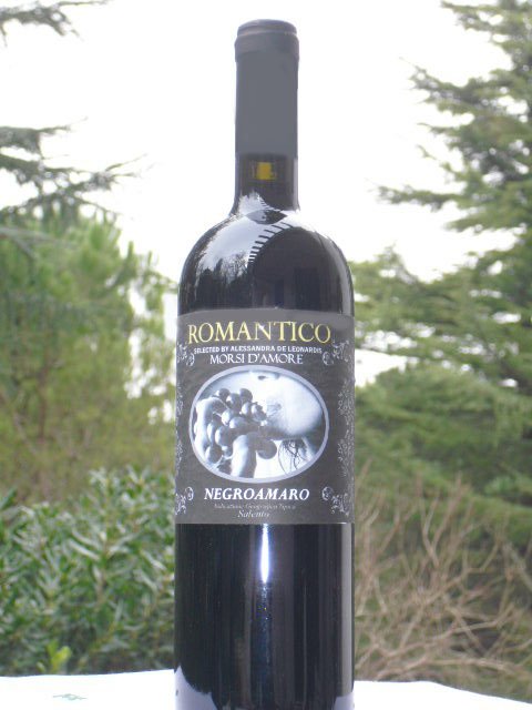 italian red wine negramaro igt " Romantico"