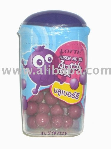 Lotte Coated Ball Gum Blueberry