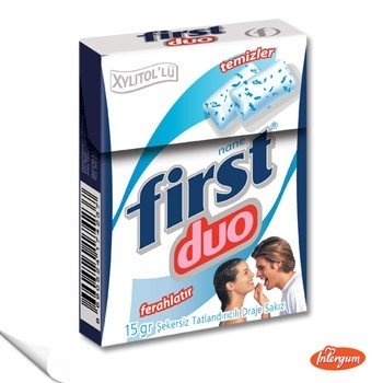 First  Duo Sugarfree Dragee    Stick   Gum 