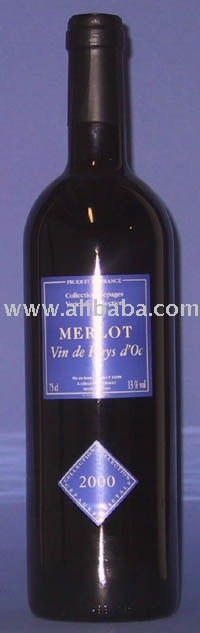 Vin de Pays d'Oc red wine 2008 merlot for CHINA 2009