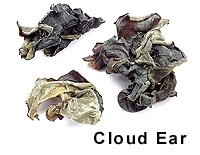dry black cloud ear mushroom