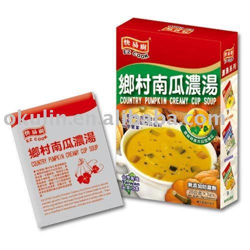  instant  Pumpkin  Soup  Mix  powder  sachet in box