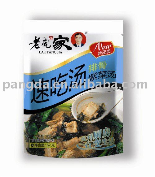 Istant soup ribs and seaweed soup