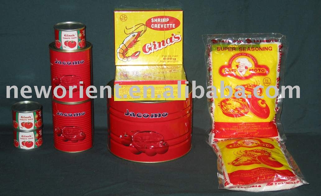 MSG,tomato paste and bouillon cube