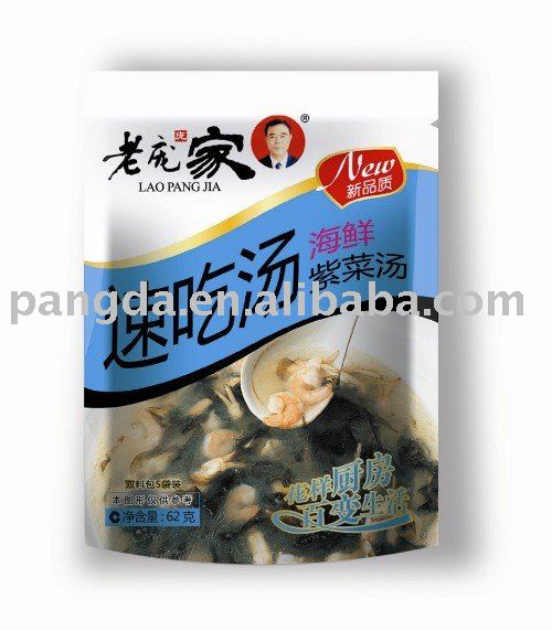Istant soup seafood and seaweed soup