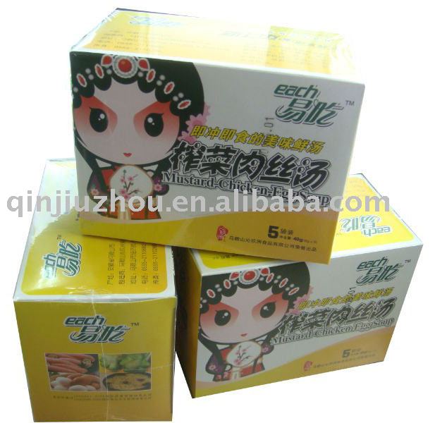Freeze Dried Mustard Chicken Egg Instant Soup (8g*5/Box)