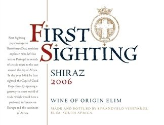 First Sighting Shiraz 2006  wine