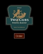 wine- Two Cubs White Blend 2008