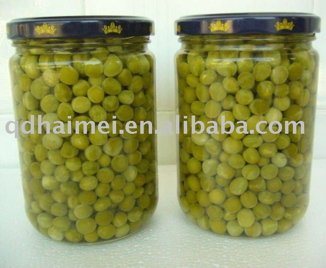 canned peas in salty water