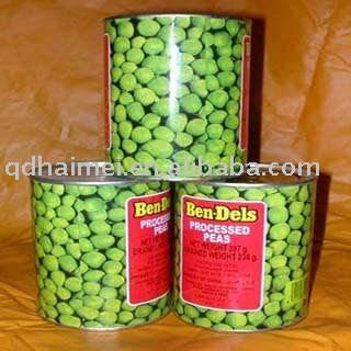 canned green peas