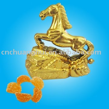 Gummy candy in horse jar