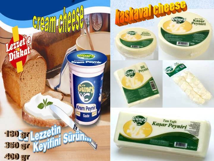Kashkaval Cheese & Cream Cheese