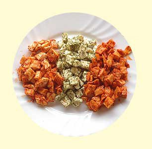 Season cheese cubes (ochutene syrove kocky)