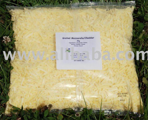 5x2 kg Grated Mozarella/Cheddar Mix grated pizza cheese