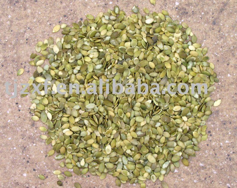 White pumpkin seeds kernels