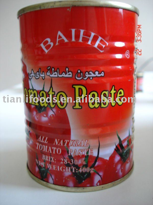 400g canned tomato paste brix 30-32%