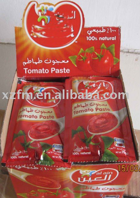 tomato paste sachet