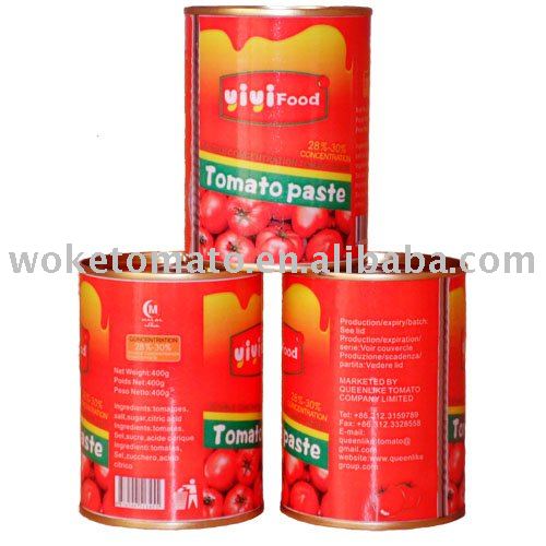 canned tomato paste brix 28-30%