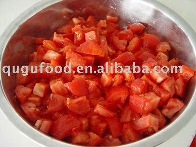 Canned vegetables slice tomato