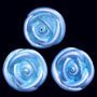 Edible Gloss Royal Icing Roses (Blue) Medium 400244