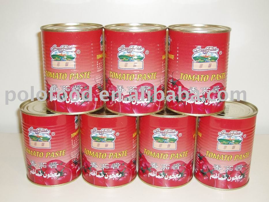 tomato paste in  lithographic  cans