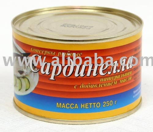 Canned Sardinella In Vegetable Oil, Tomato Sauce