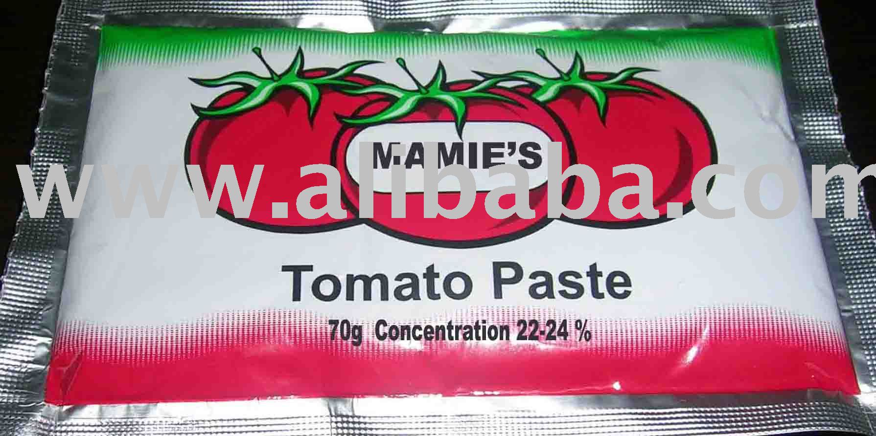 tomato paste in pouch