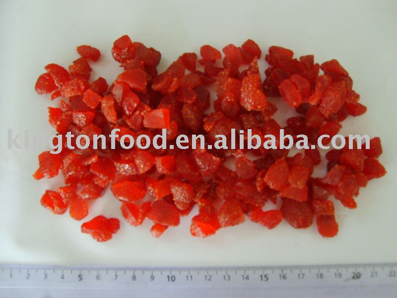 dried strawberry dice
