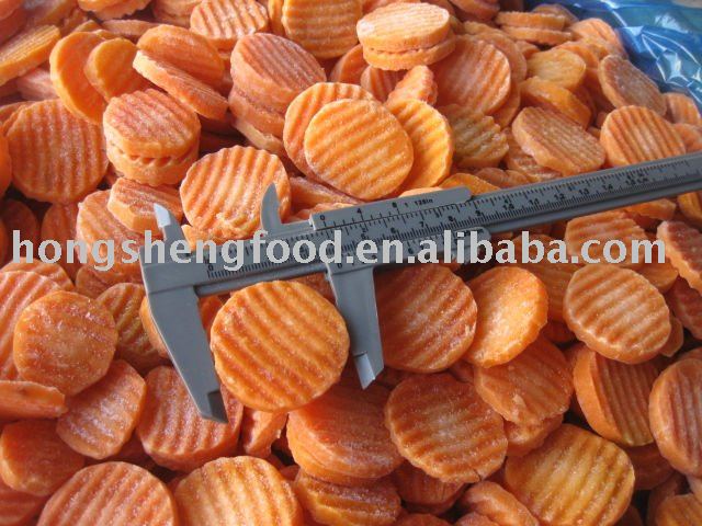 IQF carrot crinkle slices