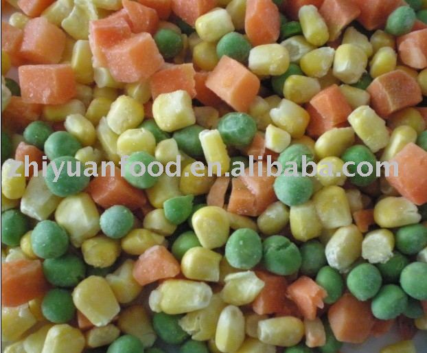 Frozen Mixed Vegetables (IQF,carrot,green pea,sweet corn)