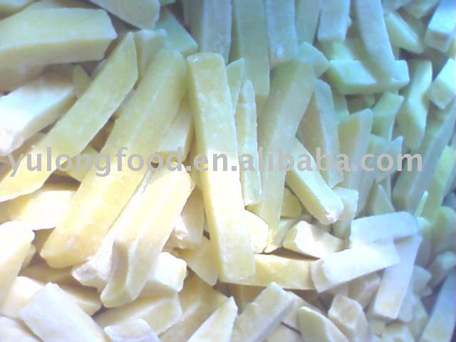 frozen potato sliced