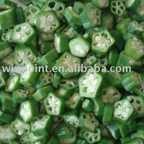 frozen okra sliced