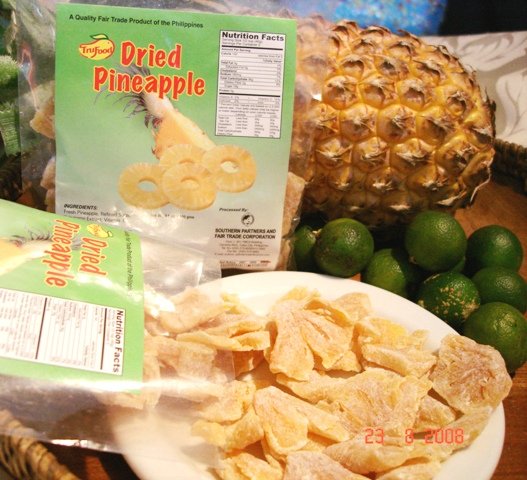 Dried Pineapple with calamansi
