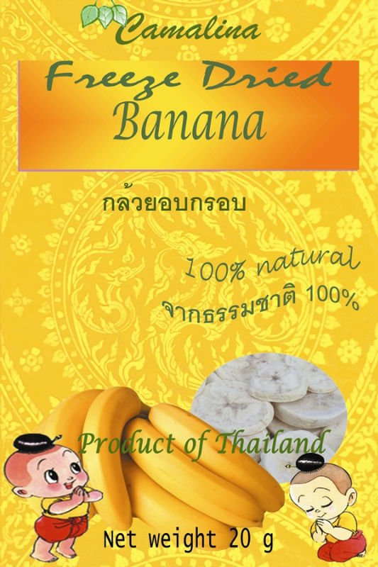 Freeze dried banana