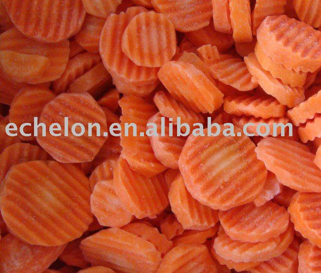frozen carrot crinkle slices