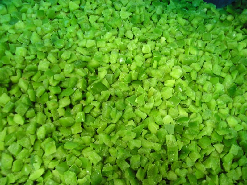frozen green pepper dices