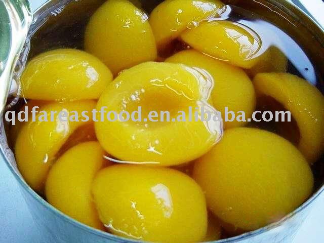 canned  yellow    peach  in  tin s