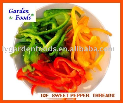 IQF yellow pepper strips