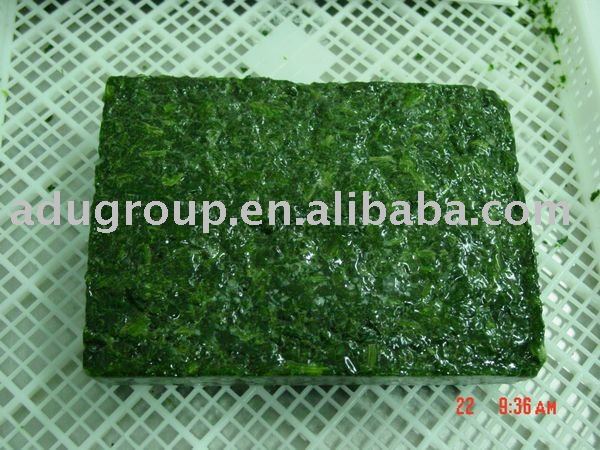 Frozen chopped spinach,IQF chopped spinach,China ADU or OEM price