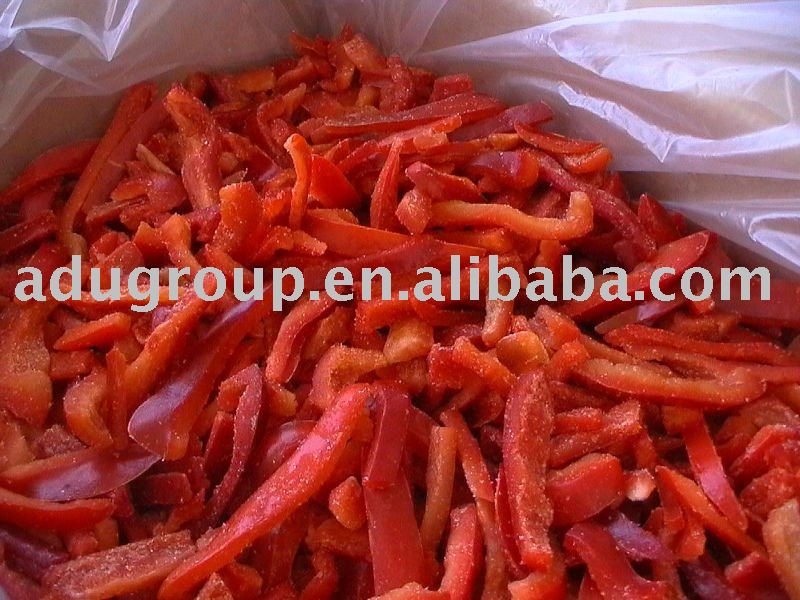 frozen pepper,IQF pepper,dices,slices,strips