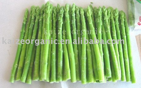 Frozen vegetable organic green asparagus