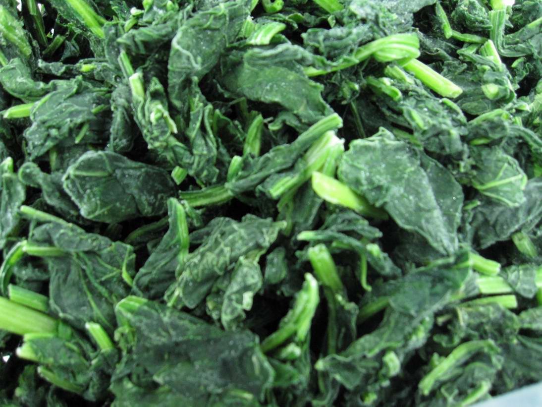 IQF spinach pieces