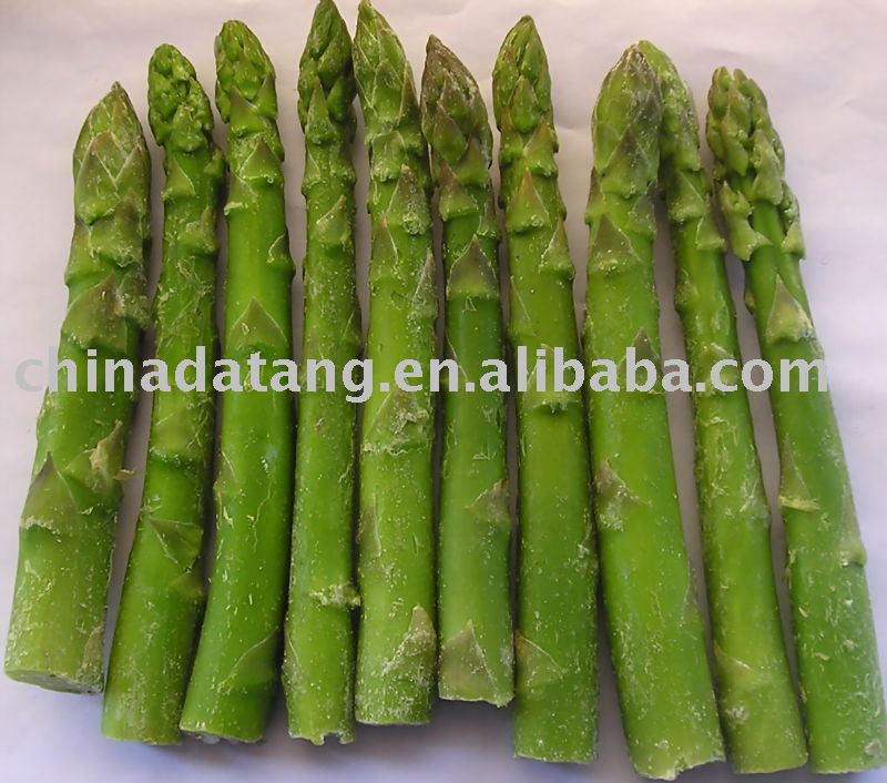 healthy vegetables, frozen green asparagus