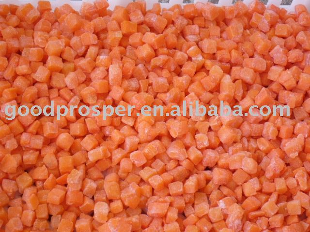Frozen Carrot Dice